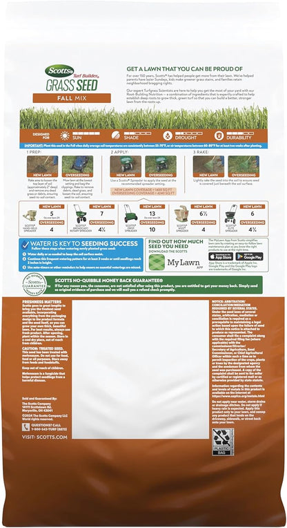 Scotts Turf Builder Grass Seed Fall Mix, 5.6 lbs.