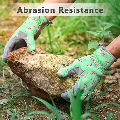 Baidast Gardening Gloves for Women Thorn Proof, Garden Gloves for Women Digging, Planting, Raking and Pruning