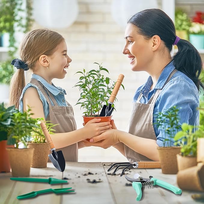 Gardening Tool Set 175pcs – Bonsai & Succulent Care Kit, BPA-Free Plastic, Organic Non-GMO – Stress Relief Gift for Parents, ADHD, Autism – Perfect for Balcony, Yard, Bedroom