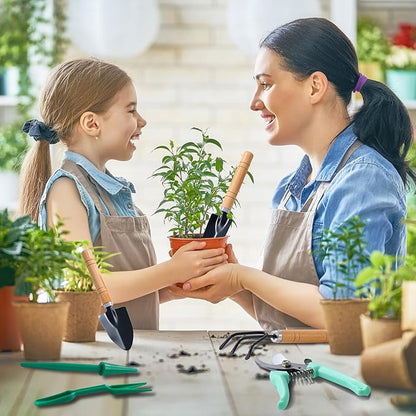 Gardening Tool Set 175pcs – Bonsai & Succulent Care Kit, BPA-Free Plastic, Organic Non-GMO – Stress Relief Gift for Parents, ADHD, Autism – Perfect for Balcony, Yard, Bedroom