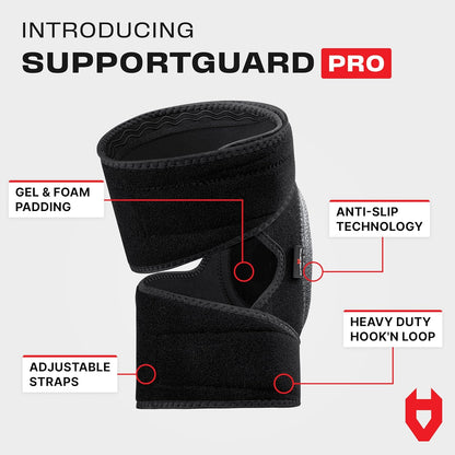 NoCry Gel Knee Pads for Men and Women with Soft Foam Cushion — Waterproof Anti-Slip Cap and Easy to Use, Adjustable Non-Slip Straps — Durable, Lightweight Design — Perfect for Gardening Work
