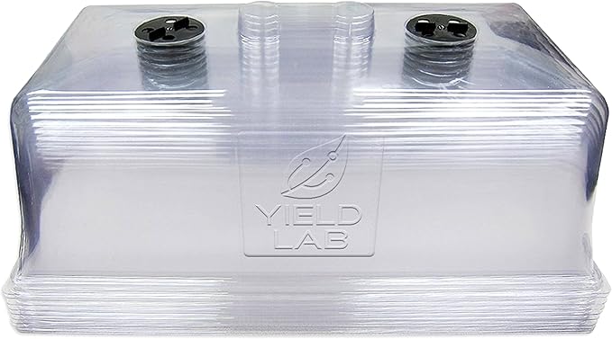 7 Inch Propagation Dome - 10 Pack Humidity Vented Domes – Plant Growing Dome for Seedling, Germination, Soil & Hydroponic Horticulture