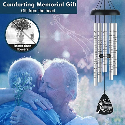 Cardinal Memorial Sympathy Wind Chimes for Loss of Loved One, Bereavement Sympathy Memorial Gifts for Loss of Mother Mom Father Dad Windchimes in Memory of A Loved One, A Limb Has Fallen Family Tree