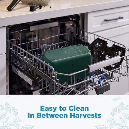 AeroGarden Harvest Lite, Indoor Garden Hydroponic System with LED Grow Light, Holds up to 6 AeroGarden Pods, Green