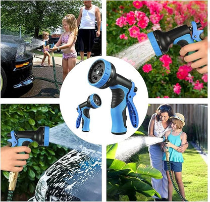 75 ft Expandable Garden Hose - Kink Free Flexible Water Hose 75ft with 10 Pattern Spray Nozzle, 3/4 Solid Brass Connectors, Retractable Latex Core - Lightweight Expanding Hose