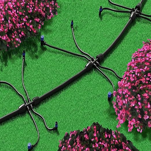 82Ft(25m) Quick-Connect Drip Irrigation System kit,Automatic Garden Irrigation System for Lawn Garden Greenhouse Automatic Irrigation Equipment,1/2 "with 1/4" Irrigation Pipe and Drip Irrigator