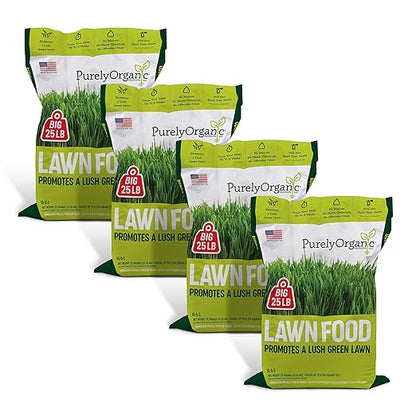 Purely Organic Products Lawn Food 10-0-2, 100 LB (Covers 25,000 Square Feet)
