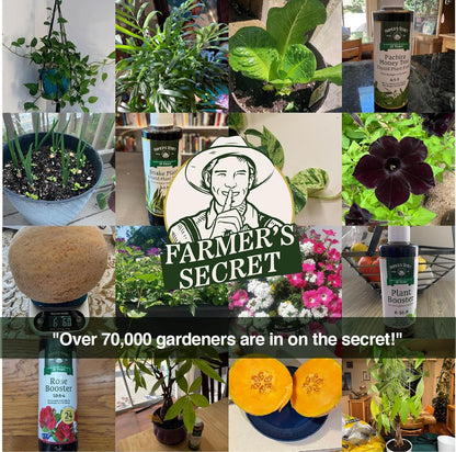 Farmer’s Secret Soil Revitalizer (128oz) - Organic (OMRI Listed) Dirt Health Booster - Liquid Compost Soil Amendment - Activated Humic Acid - Great for Fall Application