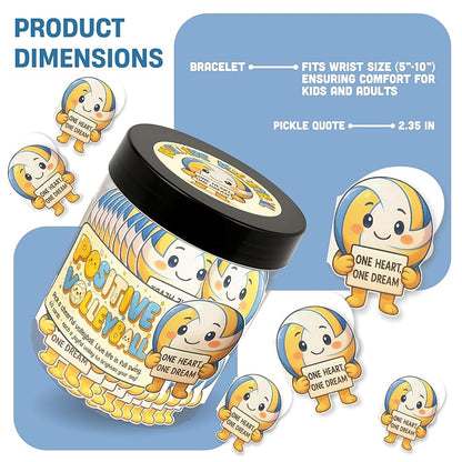 Positive Volleyball Jar With 60 Affirmation Cards – Volleyball Gifts For Women, Men - Teens, Volleyball Party Favors, Volleyball Accessories For Teen Girls, Volleyball Party Decorations