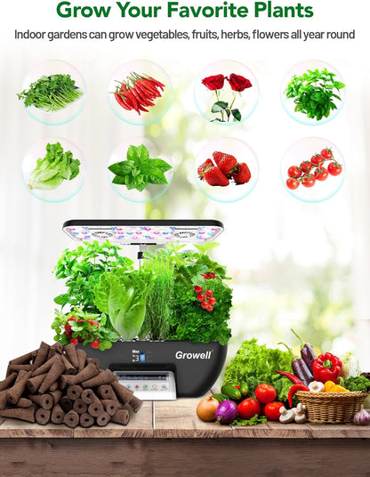 240 Pcs Hydroponic Pods Kit, 120 Pcs Grow Sponges with 120 Pcs Pod Labels Compatible with Aerogarden and Others Brand, Seed Pod Starter Kit for Hydroponics Growing System