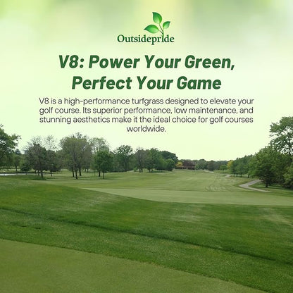 Outsidepride V8 Creeping Bentgrass Seed - 1 lb Fine-Bladed, Premium Quality Turf, Grass Seeds for Smooth Surface, & High-Traffic Areas, Ideal Grass for Golf Courses Putting Greens, & Fairways