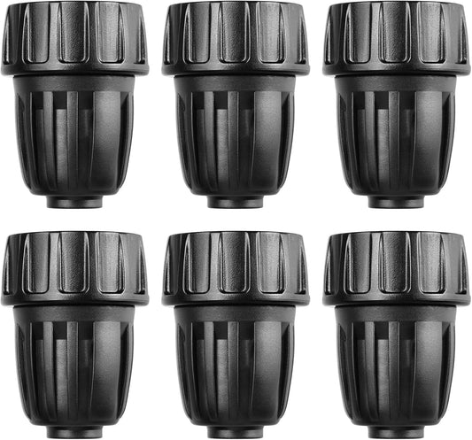 3/4 Inch Female Pipe Thread to 1/2 Inch Drip Irrigation Tubing Adapter: 6 Pieces 1/2 In. Barbed Drip Line x 3/4 In. Faucet PVC Adapter Connect 3/4" FHT Faucet Garden Hose