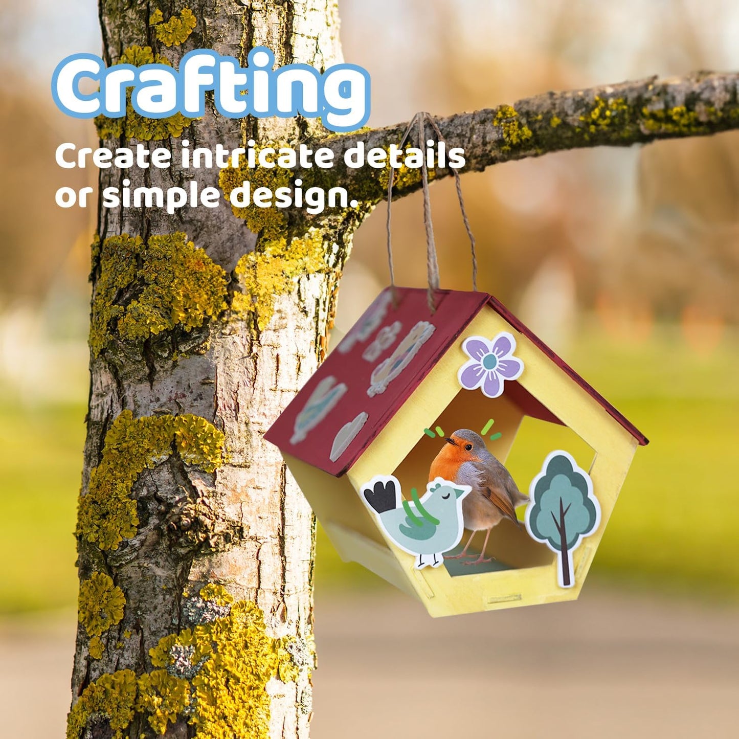 Neliblu Bird Houses to Paint for Kids - Wooden - 12 Pc, Plywood, Durable Material, Educational Fun, Complete Set, Child-Safe, Bulk Crafts - Paint a Bird House Kit for Kids