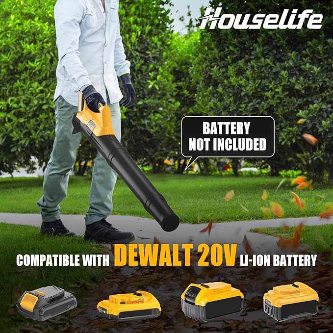 Cordless Hedge Trimmer+String Trimmer+Leaf Blower Combo Compatible with Dewalt 20v Max Battery(Tool Only), Cordless Weed Wacker & Shrub/Bush Trimmer & Electric Leaf Blowers for Lawn Care, Garden, Yard