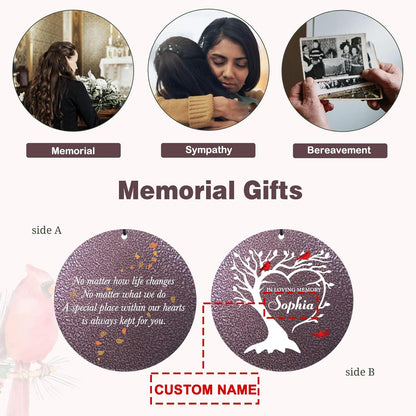 Personalized Cardinal Sympathy Wind Chimes, Deep Tone 30/36/45 inch Wind Chimes Sympathy Gifts for Loss of Loved One, in Loving Memory Windchimes for Loved Ones Lost, Garden Decor