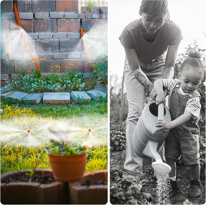 150Pcs Drip Irrigation Emitters, Micro Sprinkler Heads Misting Sprinkler Refraction Micro Sprayer Nozzles for Plants Lawn Water System (90/180/360 Degrees)