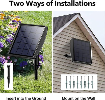 POPOSOAP Solar Pond Lights, RGB Multi-Color Pond Lights Waterproof IP68, Underwater Light with Timer Modes Options for Pond Fountain Pool Garden Decoration(3 Headlamp)