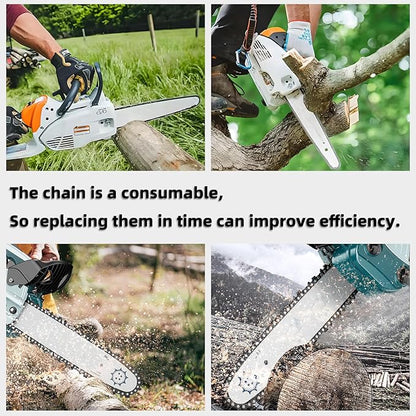 5 Pack 10 Inch Pole Saw Chain Fit Stihl 1/4" Pitch .043" Gauge 56 Drive Links 10” Chainsaw Chain Fit for Stihl Pole Saw 71PMM3 56, MSA 120 C-B and More (5 Chains)