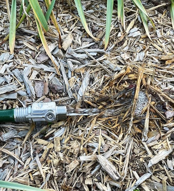 beduan 3/4" Shut Off Valve GHT Thread Stainless Steel Garden Hose Heavy Duty Connector (2 PCS)