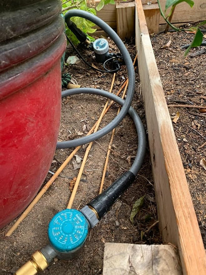 YOTOO Heavy Duty Hybrid Garden Lead in Water Hose 5/8-Inch by 5-Feet 150 PSI, Kink Resistant, All-Weather Flexible with Swivel Grip Handle and 3/4" GHT Solid Brass Fittings, Gray