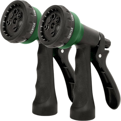 NEXCOVER Hose Nozzle 2PK, Garden Hose Nozzle with 7 Adjustable Watering Patterns, ABS Hose Nozzle Sprayer, Non-Slip Water Spray Nozzle for Watering Plants & Lawns, Cleaning, Washing Pets & Cars