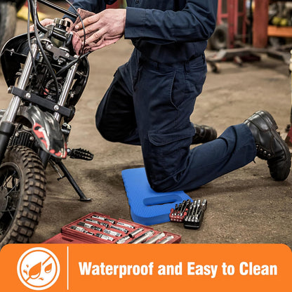 Gardzen 3-Pack Garden Kneeling Pad - For Gardening, Baby Bath, Yoga, Pilates, Exercise, Blue