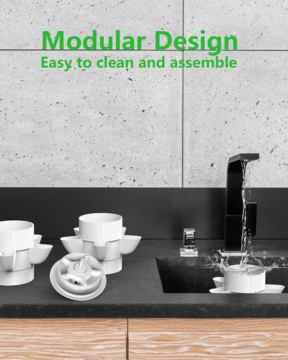 Hydroponic Tower Growing System，45 Pods Vertical Garden，Suitable for Indoor and Greenhouse, Grow Herbs and Vegetables，Houseplant Farming with Water Circulation and Automatic Timer