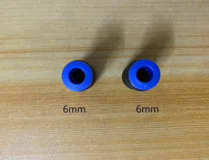 6mm OD Pneumatic quick Connector Push to Connect fittings Straight Union/Coupler (Pack of 20)