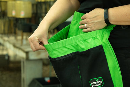 Seeding Square Product Pack - Sneaky Weeder, Garden Harvest Apron & Handheld Pollinator Tool