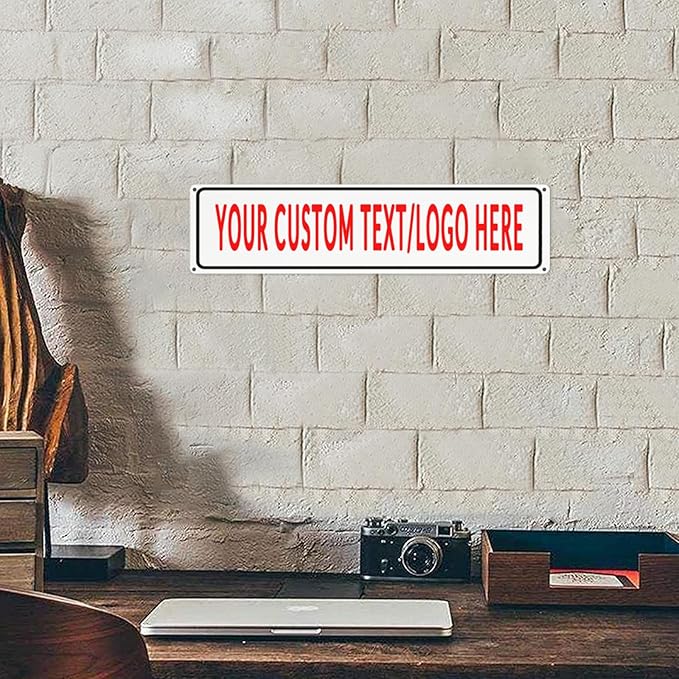 Custom Sign Personalized Custom Metal Sign, Customize For Office, Business, Workplace, Office, Home, Delivery Signs 4x16