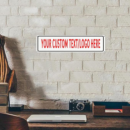 Custom Sign Personalized Custom Metal Sign, Customize For Office, Business, Workplace, Office, Home, Delivery Signs 4x16