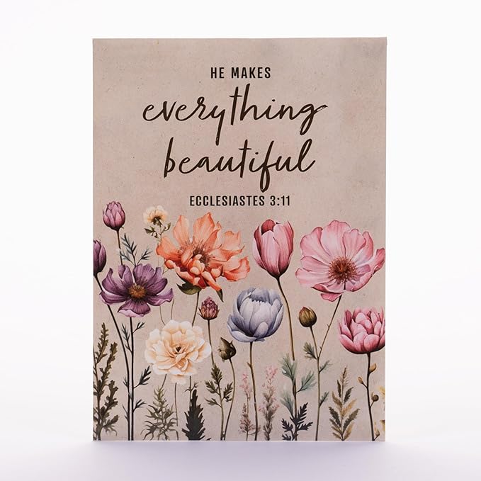 He Makes Everything Beautiful - Pollinator Wildflower Mix Seed Packets - 25 Seed Packs - Perfect Eco-Friendly Gift for Gardeners & Friends - Non GMO Seeds