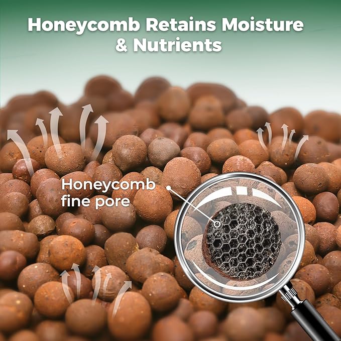 T4U Leca Clay Pebbles for Plants, 1.5qt 10-20 mm Clay Balls for Indoor Plants, Natural Clay Pebbles for Orchid Potting Mix, Hydroponic, Leca Pots, Plant Drainage, Garden Soil