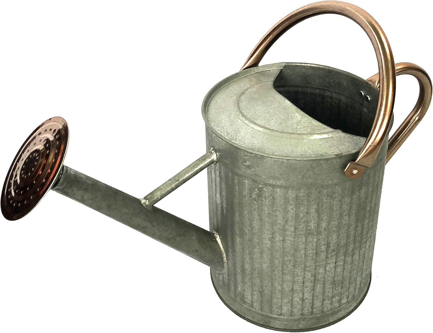 Gardener Select (W3006ZC-GCN-L7) Metal Watering Can - Modern Indoor & Outdoor Watering Pot with Handles for Flowers/Plants (7 Liter, Antique)