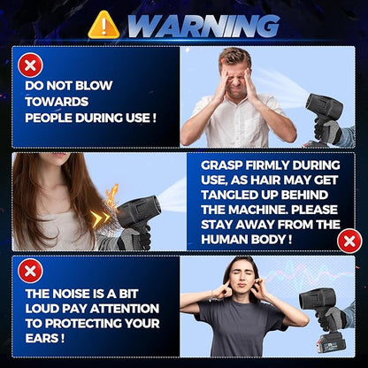 Saker Cordless Leaf Blower Portable Dust Cleaner Handheld Blower 180000 RPM Compressed Air Duster with Adjustable Speed for Patio Cleaning, Drying,Camping 1 Battery