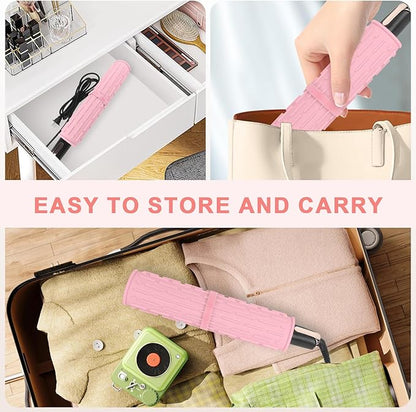 AMIJEAL Oversize Silicone Heat Resistant Mat for Hair Tools, Curling Iron Mat, Hot Tools Holder, Portable Flat Iron Hair Straightener Pad Cover for Travel Vanity Salon(14.2" x 11.0")