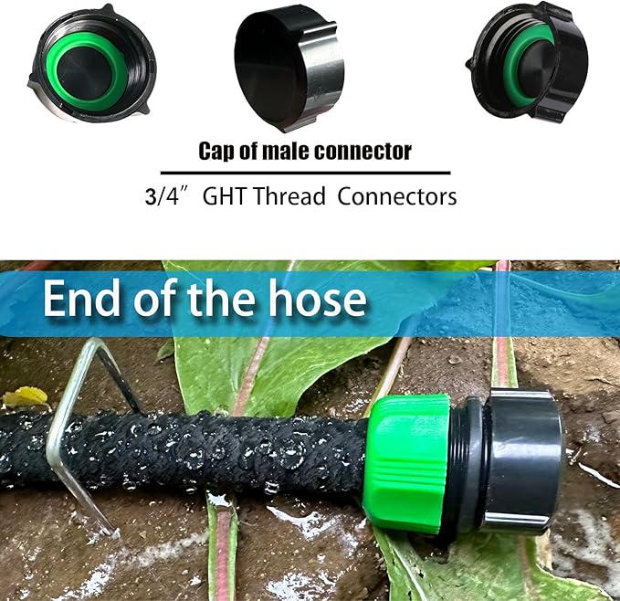 AMRITA Fittings for 1/2" Soaker Hose and Garden Hose, Female Connector& Male Connector &Valves & Straight Connectors.(Fittings)