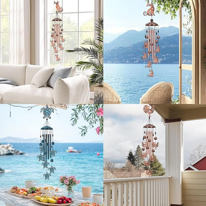 German Shepherd Wind Chimes for Outside, Memorial Decor for Women, Men - Dog Lover Chimes for Patio, Garden