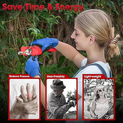 Pruning Shears Max 1.2IN Cutting Diameter Fit for Milwaukee 12V Battery Packs with LCD Display SK-7 Blade For Garden Tree Pruning(Battery not included)