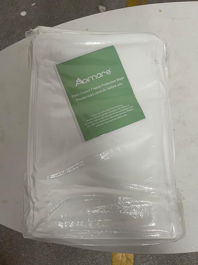 Abimars Thicker Plant Covers Freeze Protection Jacket 2.36 oz/yd², 6.6'x6.6' Reusable Winter Plant Covers with Drawstring & Zipper, 2 Pack Light, Porous Fabric for Plant Breathing