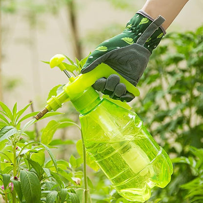 SKYDEER Premium Genuine Deerskin Suede Women's Gardening Gloves, Ultra-Soft Padded, Comfort Fit for Work (SD6615/L)