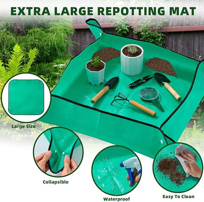 Gardening Tool Set 175pcs – Bonsai & Succulent Care Kit, BPA-Free Plastic, Organic Non-GMO – Stress Relief Gift for Parents, ADHD, Autism – Perfect for Balcony, Yard, Bedroom