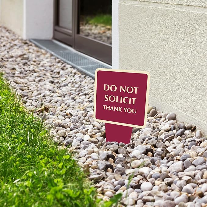 SmartSign Custom Yard Stake Sign - Add Your Message, 6" x 12", 120 mil Aluminum Composite with Overcoat for Outside, Square Shape with Integrated Ground Stakes, Reflective Option, USA-Made