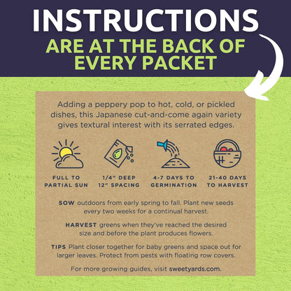 Organic Heat Tolerant Lettuce Seeds Variety Pack - 9 Individual Packs - 2025 Season - Galilee Spinach, Wild Arugula, Romaine Lettuce & More! for Indoor & Outdoor Planting (Non-GMO, Certified Organic)