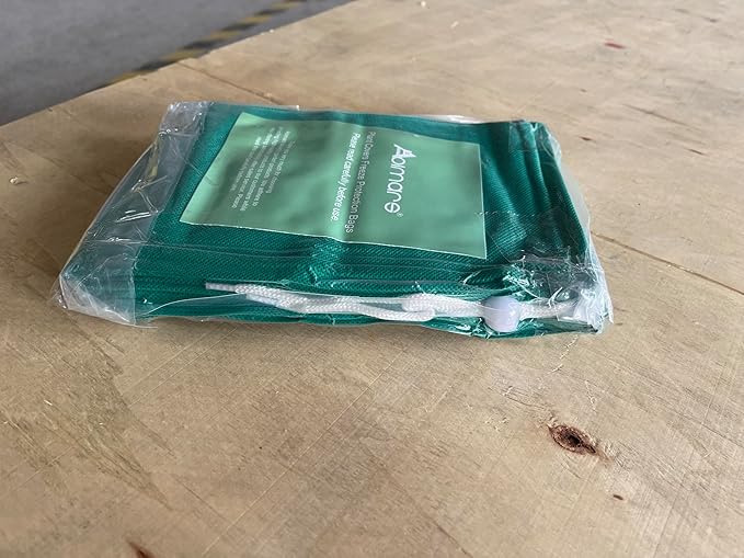 Abimars Thicker Plant Covers Freeze Protection Jacket 2.36 oz/yd², 2'x2.6' Reusable Winter Plant Covers with Drawstring & Zipper, 2 Pack Light, Porous Fabric for Plant Breathing