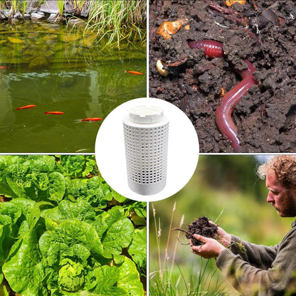 In Ground Worm Composter - Compost Bin with Vent Holes | Worm Bins Farm Starter Kit | Outdoor Vermicomposting Container for Experienced Organic Gardening Enthusiasts Yard Lawn Fish Pond