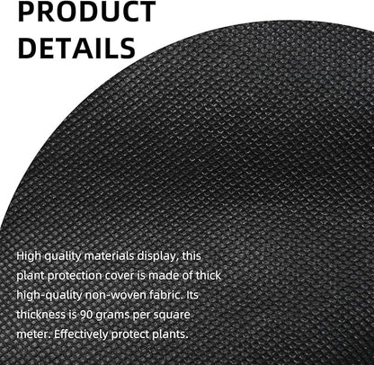 Plant Cover Freeze Protection, Winter Plant Covers, Plant Frost Cover, Tree Plant Freeze Protection Covers, Planter Plant Winter Frost Blanket with Zip Drawstring,3 Pack (19.6x15.7x15.7INCH)