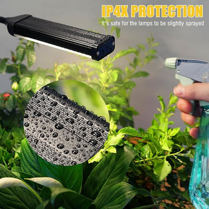 LED Grow Lights for Indoor Plants Full Spectrum 6 Heads Light,Indoor Grow Lamp with Timer and Auto On/Off Timing 5/10/15H, 540 LEDs Plant Lights for Indoor Growing with Tripod Stand.