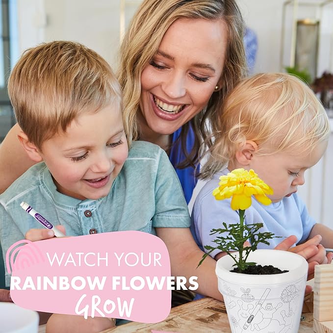 Garden Republic Jr Color and Plant Starter Grow Kit for Kids - Color & Plant Growing Kit for Kids