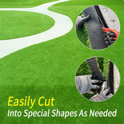 SunVilla Grass 1'X34' Artificial Grass Realistic [Custom Size] Grass Height 1 3/8" Indoor/Outdoor' Artificial Grass/Turf Many Sizes 1FTX34FT (34 Square FT)